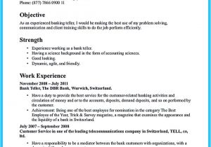 Resume format for Bank Job Pdf One Of Recommended Banking Resume Examples to Learn