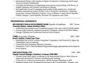 Resume format for Bank Job Sample Banking Resumes Sample Resumes