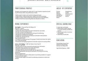 Resume format for Beautician Job Hair Stylist Beautician Salon Cosmetology Resume Template