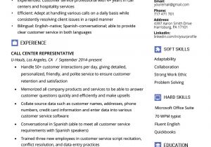 Resume format for Call Center Job Call Center Representative Resume Samples Writing Guide