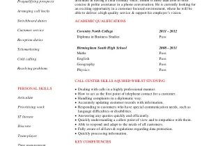 Resume format for Call Center Job Call Center Resume Example 11 Free Word Pdf Documents