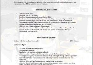 Resume format for Call Center Job Call Center Resume Occupational Examples Samples Free