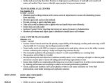 Resume format for Call Center Job Call Center Resume Samples Ipasphoto