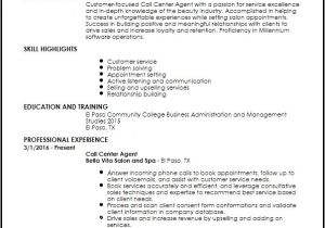 Resume format for Call Center Job Call Centre Agent Customer Service Resume Call Center Resume