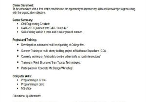 Resume format for Civil Engineer Fresher 19 Best Fresher Resume Templates Pdf Doc Free