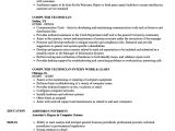 Resume format for Computer Job Computer Technician Resume Samples Velvet Jobs