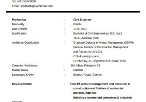 Resume format for Diploma In Civil Engineering Freshers 20 Civil Engineer Resume Templates Pdf Doc Free