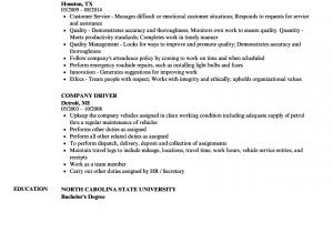 Resume format for Driver Job Company Driver Resume Samples Velvet Jobs