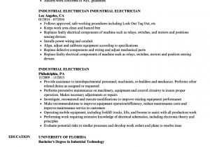 Resume format for Electrician Job 10 Resumes for Electrician Apprentice Resume Samples