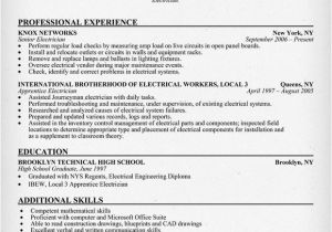 Resume format for Electrician Job Gamestrust Blog