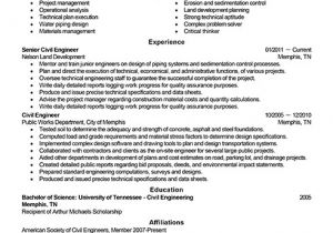 Resume format for Engineering Job Best Civil Engineer Resume Example Livecareer