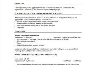 Resume format for Fresher Free Download In Ms Word 2007 Resume format for Freshers In Ms Word Free Download Best