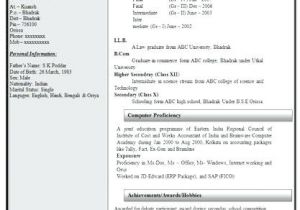 Resume format for Fresher Free Download In Ms Word 2007 Resume formats for Freshers Download Rawdaljinan Com