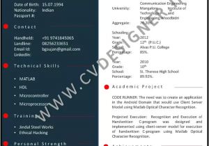 Resume format for Fresher Quora What are the Sample Best Resumes for Fresher to Get