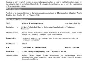 Resume format for Fresher Quora What is the Best Resume Title for Mechanical Engineer