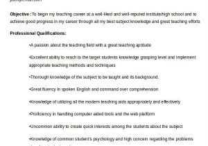 Resume format for Fresher Teacher Job In India Teacher Resume Sample 37 Free Word Pdf Documents