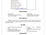Resume format for Freshers Bcom Resume Sample for B Com Graduates