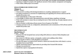 Resume format for Gis Job Gis Consultant Resume Samples Velvet Jobs