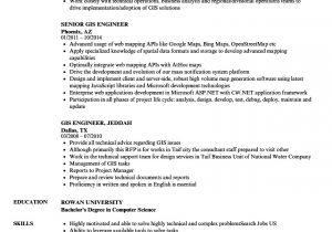Resume format for Gis Job Gis Engineer Resume Samples Velvet Jobs