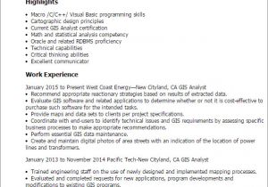 Resume format for Gis Job Professional Gis Analyst Templates to Showcase Your Talent