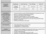 Resume format for Government Job In India Best Resume formats for India Download