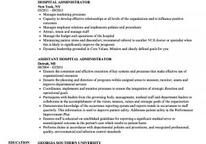 Resume format for Hospital Job Hospital Administrator Resume Samples Velvet Jobs