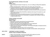Resume format for Hotel Management Job Hotel General Manager Resume Samples Velvet Jobs