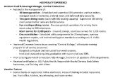 Resume format for Hotel Management Job Resume Sample Hotel Management Trainee