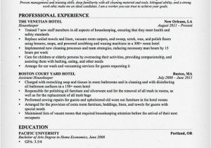 Resume format for Housekeeping Job Housekeeping Cleaning Resume Sample Resume Genius
