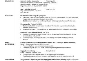 Resume format for It Engineer 10 Fresher Resume Templates Download Pdf