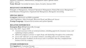 Resume format for Job Experience Resume Example Ii Limited Work Experience