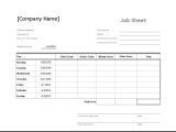 Resume format for Job In Excel Sheet 14 Job Sheet Templates Printable Word Excel Pdf
