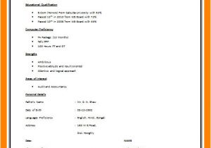 Resume format for Job Interview Pdf Download 9 Cv Model Download Pdf theorynpractice