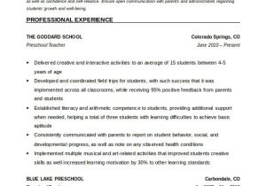 Resume format for Kindergarten Teacher Job 40 Teacher Resume Templates Pdf Doc Pages Publisher