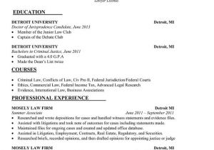 Resume format for Law Students Law Student Resume Sample Resumecompanion Com Law