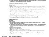 Resume format for Lecturer Job In Computer Science Computer Science Resume Samples Velvet Jobs