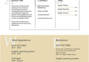 Resume format for Lecturer Word Free English Teacher Cv Template Download 200 Resume
