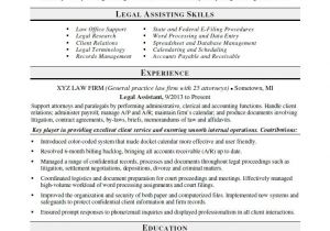 Resume format for Legal Job Legal assistant Resume Sample Monster Com