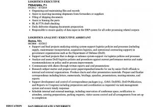 Resume format for Logistics Job Logistics Executive Resume Samples Velvet Jobs