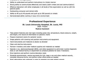 Resume format for Medical Job 16 Free Medical assistant Resume Templates Hloom