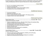 Resume format for Medical Job 16 Free Medical assistant Resume Templates