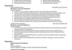 Resume format for Medical Job Best Doctor Resume Example Livecareer