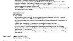 Resume format for Mr Job Mri Technician Resume Samples Velvet Jobs