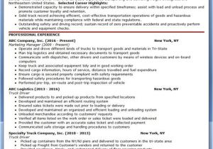 Resume format for Mr Job Truck Driver Resume Sample Resume Design Template Job
