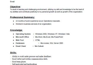Resume format for News Reader Fresher Non Technical Resume format Resume Sample