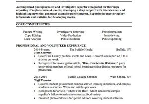 Resume format for News Reporter Fresher Journalist Resume Sample Internships Com