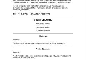 Resume format for Nursery Teacher Job 9 Preschool Teacher Resume Templates Pdf Doc Free
