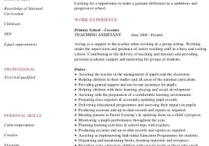 Resume format for Nursery Teacher Job Preschool Teacher Resume Template Ipasphoto