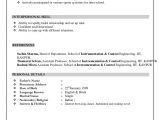 Resume format for Office Boy Job Instrumentation Control Freshers Resume format Sample