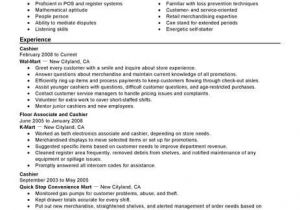 Resume format for Part Time Job In Canada Best Part Time Cashiers Resume Example Livecareer